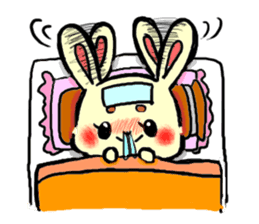 high tension rabbit PYONKO 1 sticker #1336370