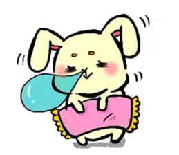 high tension rabbit PYONKO 1 sticker #1336372