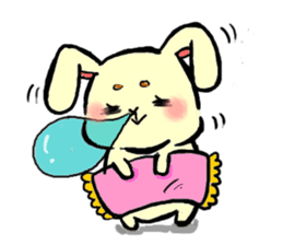 high tension rabbit PYONKO 1 sticker #1336372