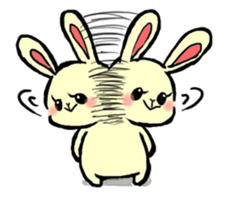 high tension rabbit PYONKO 1 sticker #1336373