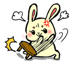 high tension rabbit PYONKO 1 sticker #1336374