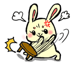 high tension rabbit PYONKO 1 sticker #1336374