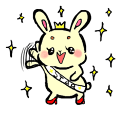 high tension rabbit PYONKO 1 sticker #1336376