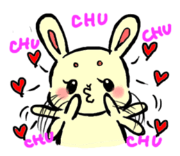 high tension rabbit PYONKO 1 sticker #1336377
