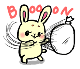 high tension rabbit PYONKO 1 sticker #1336378
