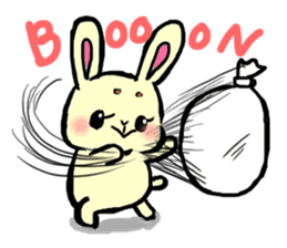 high tension rabbit PYONKO 1 sticker #1336378