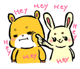 high tension rabbit PYONKO 1 sticker #1336381