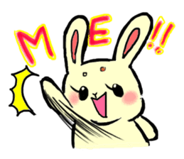high tension rabbit PYONKO 1 sticker #1336382