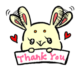 high tension rabbit PYONKO 1 sticker #1336384