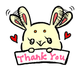 high tension rabbit PYONKO 1 sticker #1336384