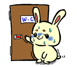 high tension rabbit PYONKO 1 sticker #1336385