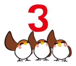 Three Sparrows ( overaction ver. ) sticker #1336448