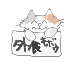 Tortoiseshell kitten"Mikke" sticker #1337076