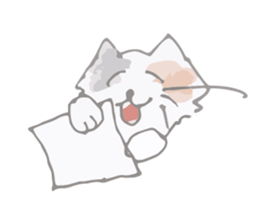 Tortoiseshell kitten"Mikke" sticker #1337097