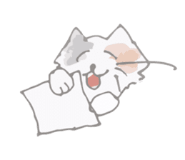 Tortoiseshell kitten"Mikke" sticker #1337097