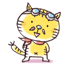 Stripe cat "HIGEZI" sticker #1337746