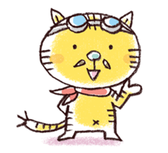 Stripe cat "HIGEZI" sticker #1337747