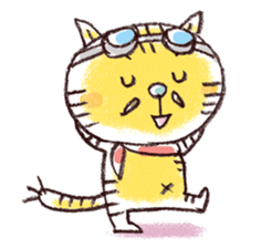 Stripe cat "HIGEZI" sticker #1337750