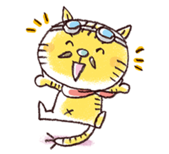 Stripe cat "HIGEZI" sticker #1337755