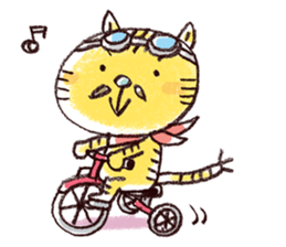 Stripe cat "HIGEZI" sticker #1337763