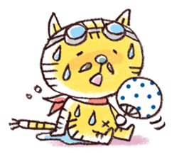 Stripe cat "HIGEZI" sticker #1337764