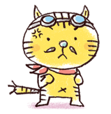 Stripe cat "HIGEZI" sticker #1337766