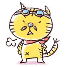 Stripe cat "HIGEZI" sticker #1337767