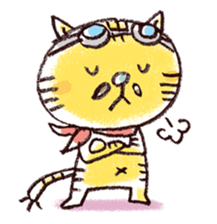 Stripe cat "HIGEZI" sticker #1337769