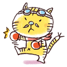 Stripe cat "HIGEZI" sticker #1337770