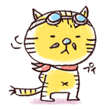 Stripe cat "HIGEZI" sticker #1337771