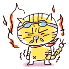 Stripe cat "HIGEZI" sticker #1337772