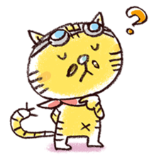 Stripe cat "HIGEZI" sticker #1337773