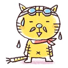 Stripe cat "HIGEZI" sticker #1337774