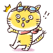 Stripe cat "HIGEZI" sticker #1337775