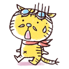 Stripe cat "HIGEZI" sticker #1337776