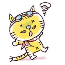 Stripe cat "HIGEZI" sticker #1337777