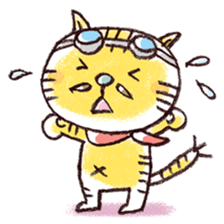 Stripe cat "HIGEZI" sticker #1337778