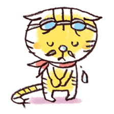 Stripe cat "HIGEZI" sticker #1337780