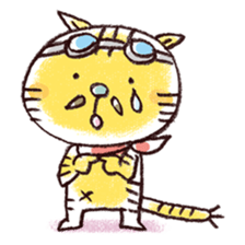 Stripe cat "HIGEZI" sticker #1337782