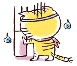 Stripe cat "HIGEZI" sticker #1337783