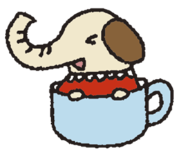 mamezo of coffee beans sticker #1338708