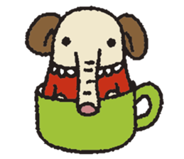 mamezo of coffee beans sticker #1338725