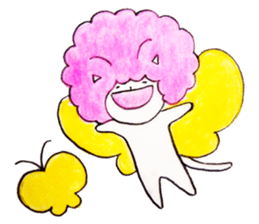 Cat wearing a wig sticker #1338835