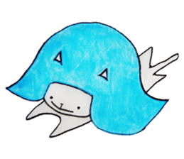 Cat wearing a wig sticker #1338847