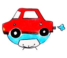 Cat wearing a wig sticker #1338849