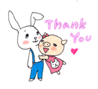 Pyon and Boo in love of Kako sticker #1338913