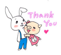 Pyon and Boo in love of Kako sticker #1338913