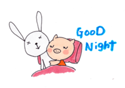 Pyon and Boo in love of Kako sticker #1338936