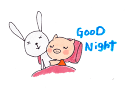 Pyon and Boo in love of Kako sticker #1338936