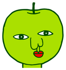 Green apple man sticker #1339753